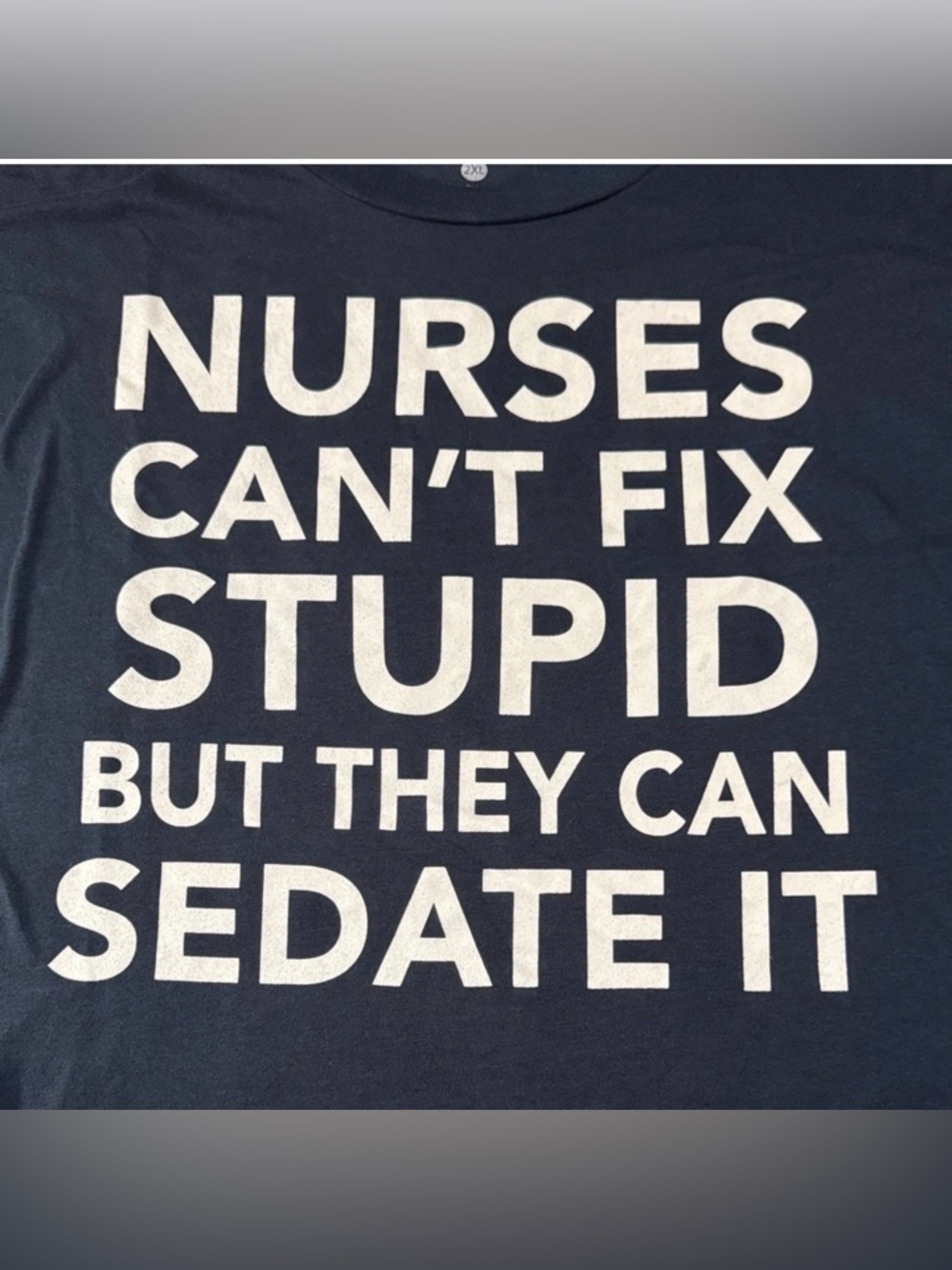 NWT Live Outside the Limits Graphic Tee Nurse Humor Novelty Gift ICU RN Scrubs